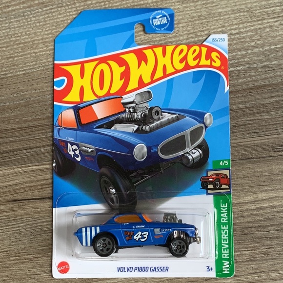 Hot Wheels Volvo P1800 Gasser HW Reverse Rake HotWheels Mainline Car 2024 New - Picture 7 of 7